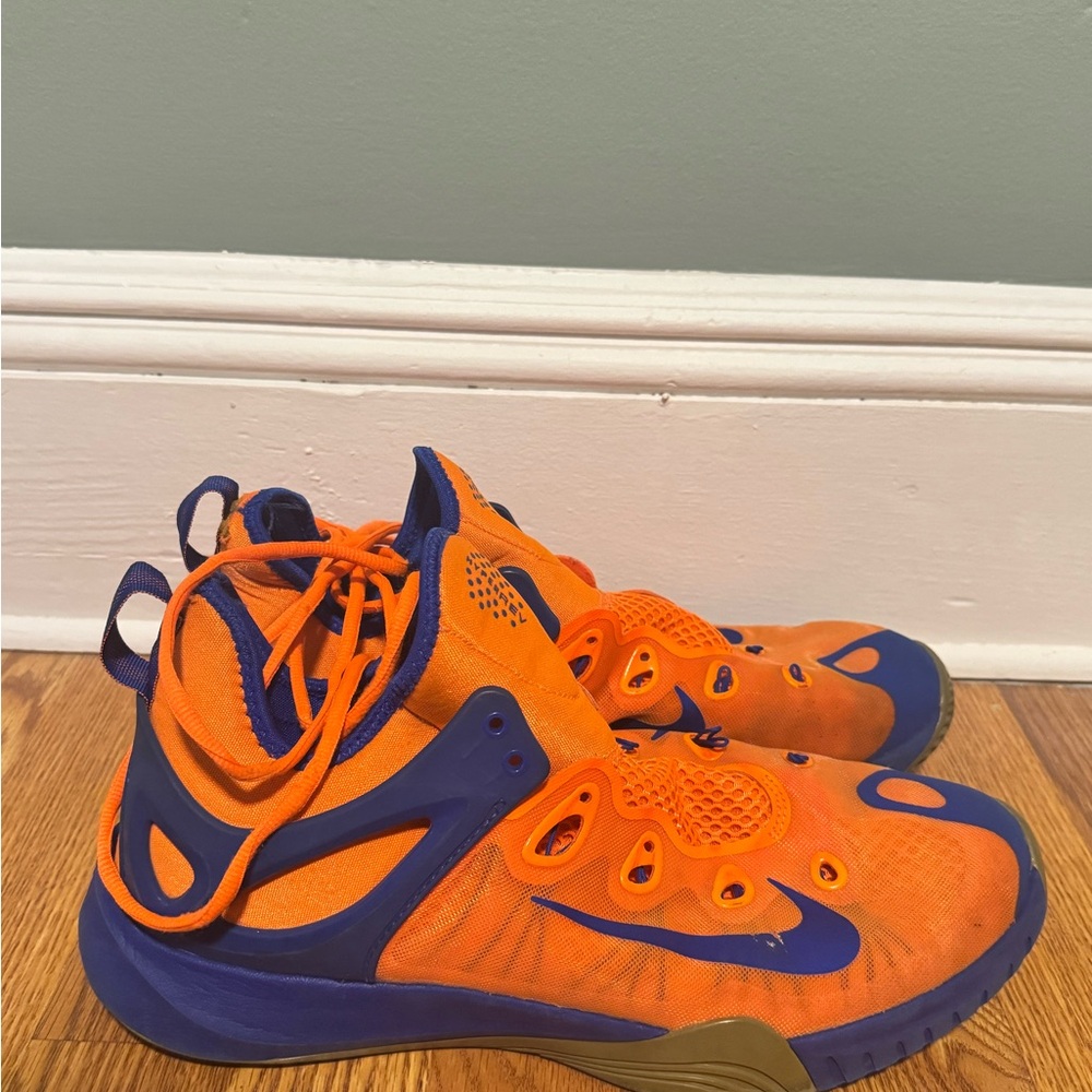 Men’s Orange and Blue Basketball Shoes